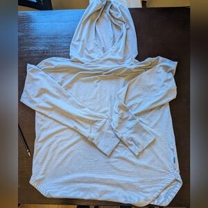 Light Blue Hooded Long Sleeve Top-REI Brand